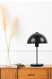 Opviq Lámpara de mesa Lungo Siyah Retro Negro